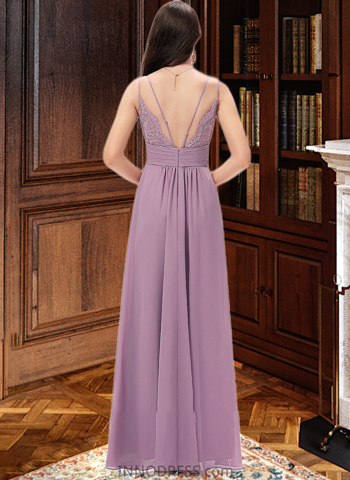 Annie A-Line Sweetheart Floor-Length Chiffon Bridesmaid Dress DPP0013225