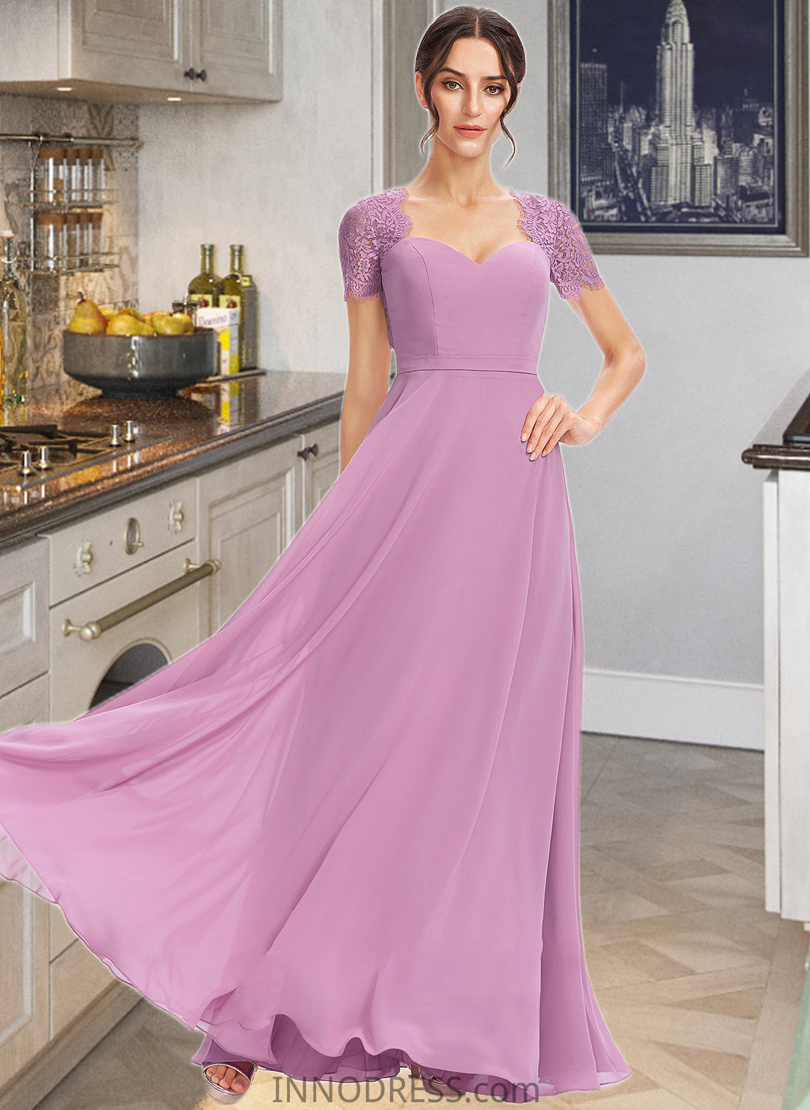 Trudie A-Line Sweetheart Bridesmaid Dress With Lace DPP0013299