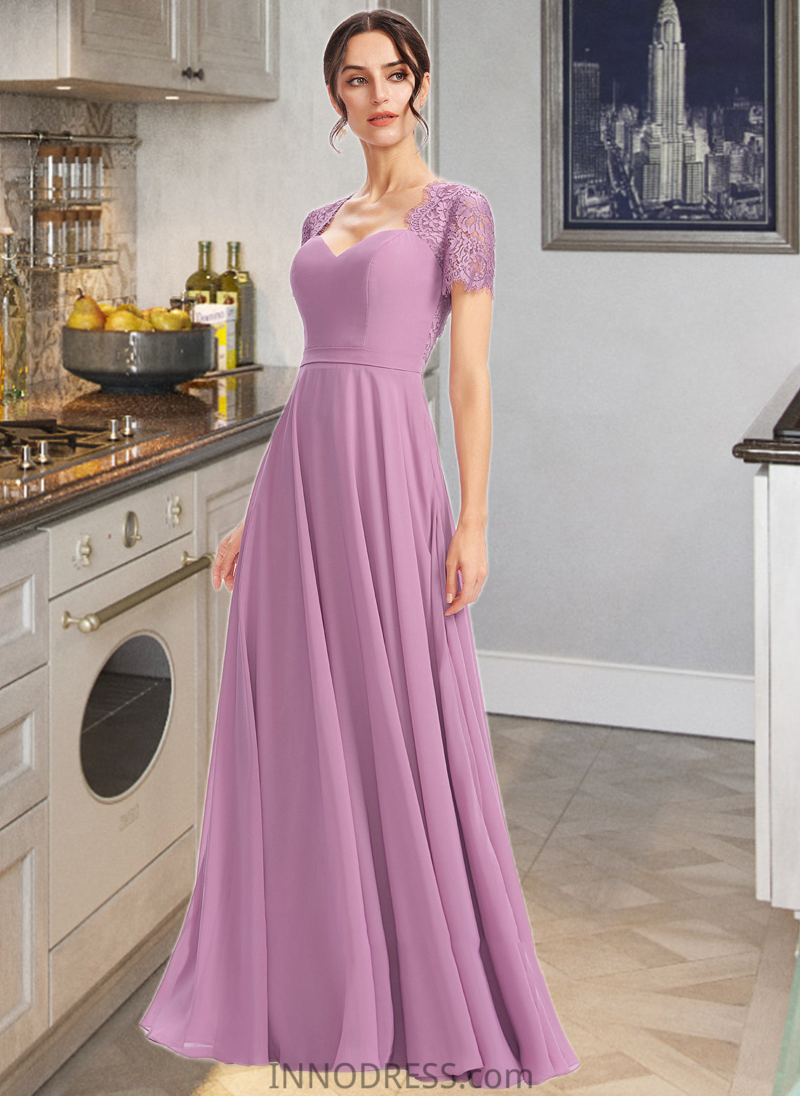 Trudie A-Line Sweetheart Bridesmaid Dress With Lace DPP0013299