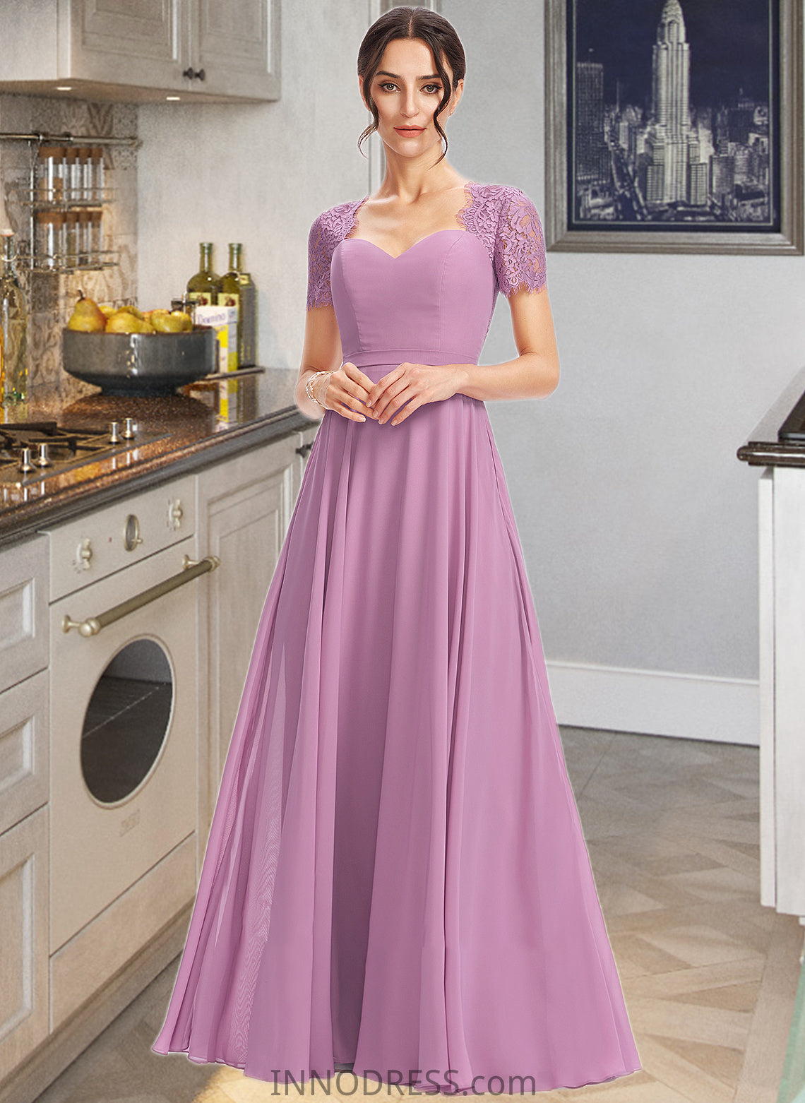 Trudie A-Line Sweetheart Bridesmaid Dress With Lace DPP0013299