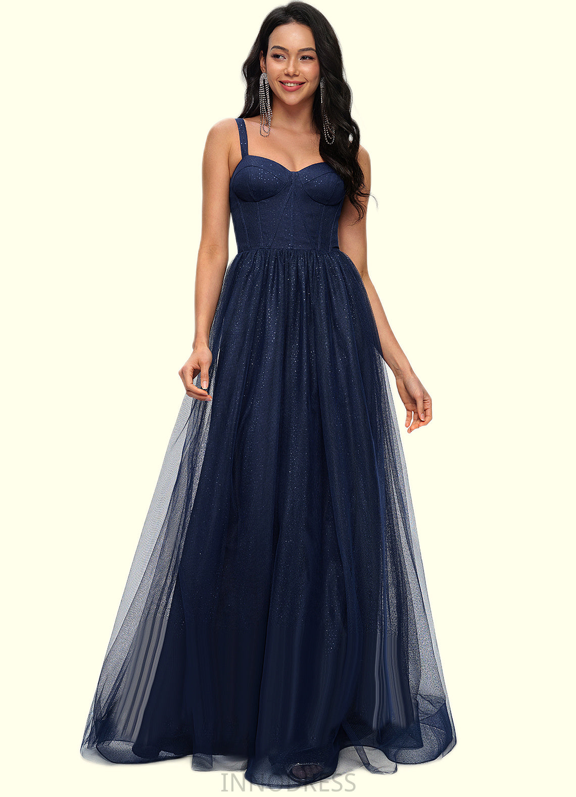 Madyson Ball-Gown/Princess Sweetheart Floor-Length Tulle Prom Dresses DPP0022198