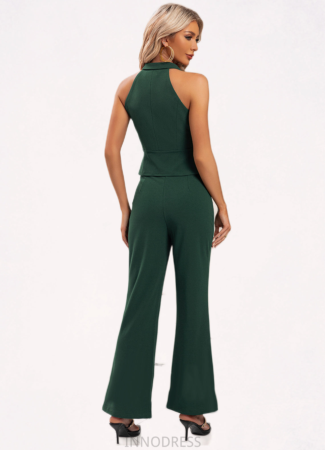 Kailyn Halter Elegant Separates Polyester Maxi Dresses DPP0022474