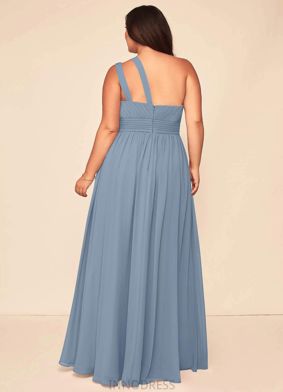 Karen Floor Length A-Line/Princess Natural Waist Straps Sleeveless Bridesmaid Dresses