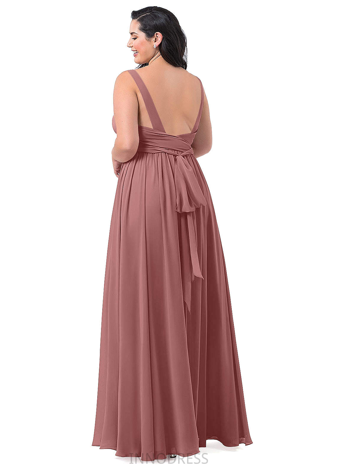 Cassie Sleeveless Natural Waist A-Line/Princess Scoop Floor Length Bridesmaid Dresses