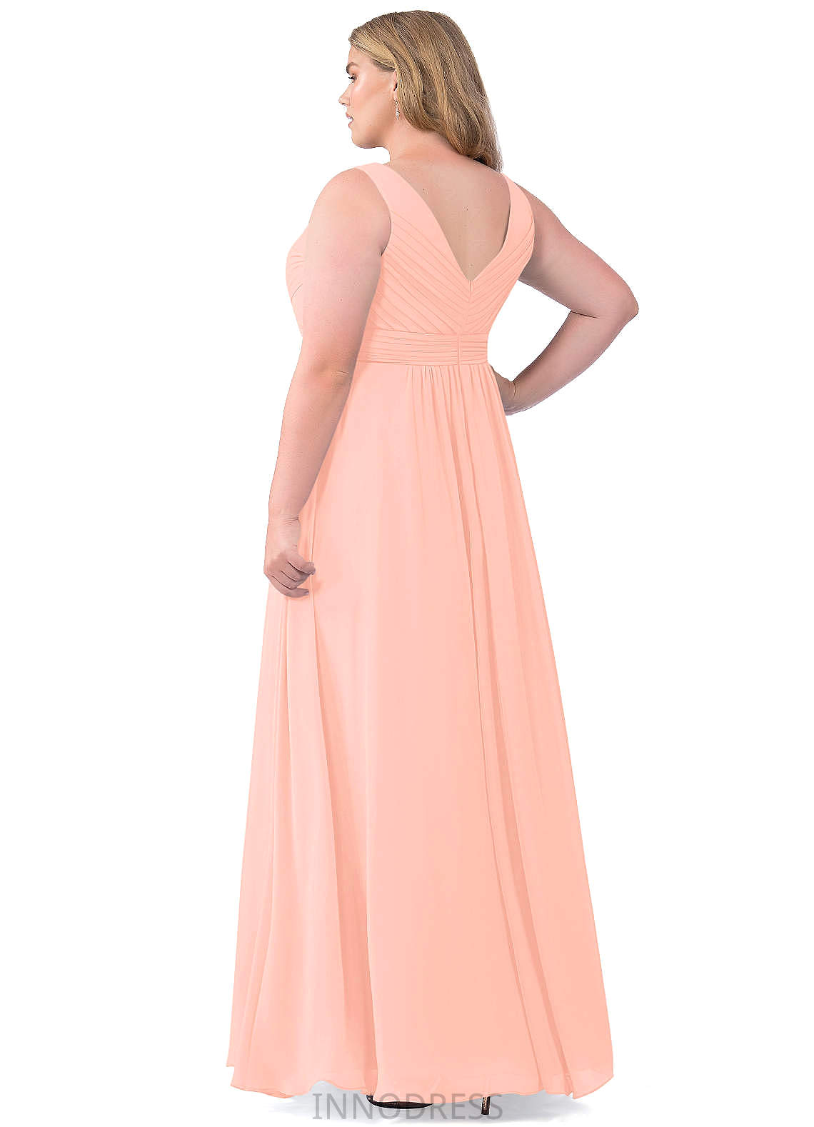 Judy Spaghetti Staps Floor Length Natural Waist Sleeveless A-Line/Princess Bridesmaid Dresses