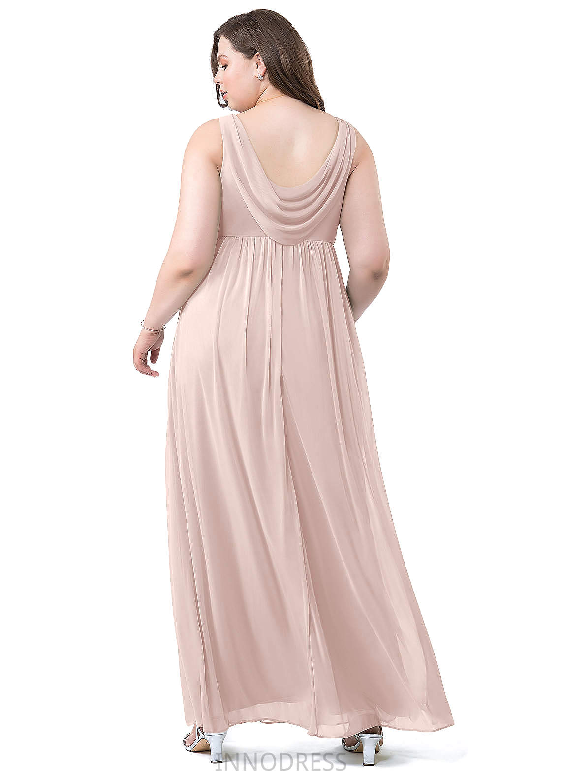 Raelynn Floor Length V-Neck Natural Waist Sleeveless A-Line/Princess Bridesmaid Dresses