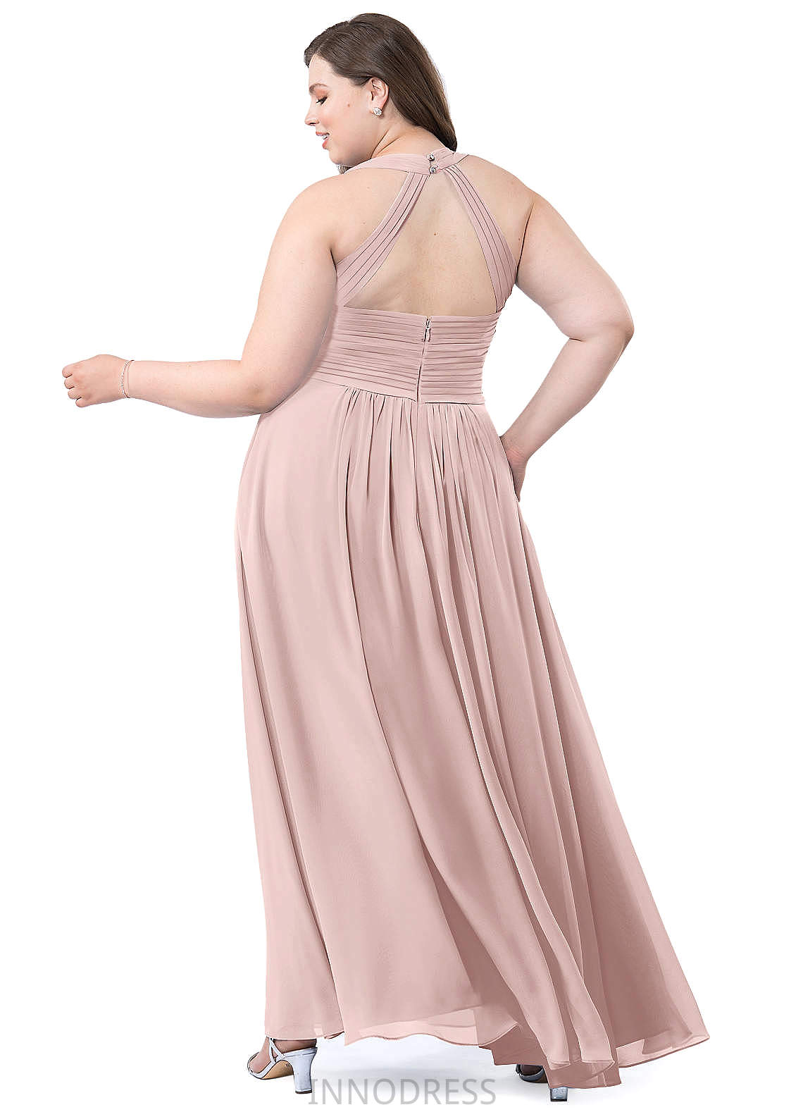 Naima Natural Waist Sleeveless One Shoulder A-Line/Princess High Low Bridesmaid Dresses