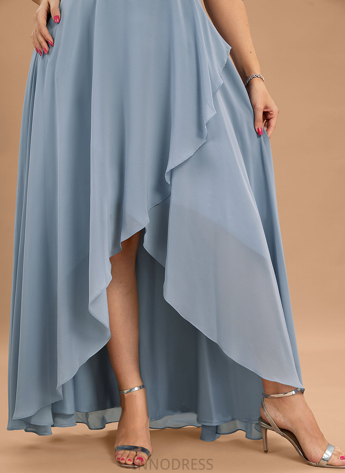 Hadassah A-Line V-neck Asymmetrical Prom Dresses