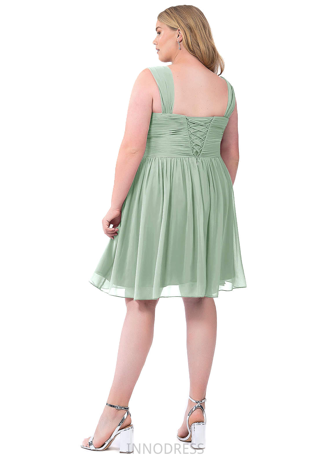 Selena Straps Natural Waist Floor Length A-Line/Princess Sleeveless Bridesmaid Dresses