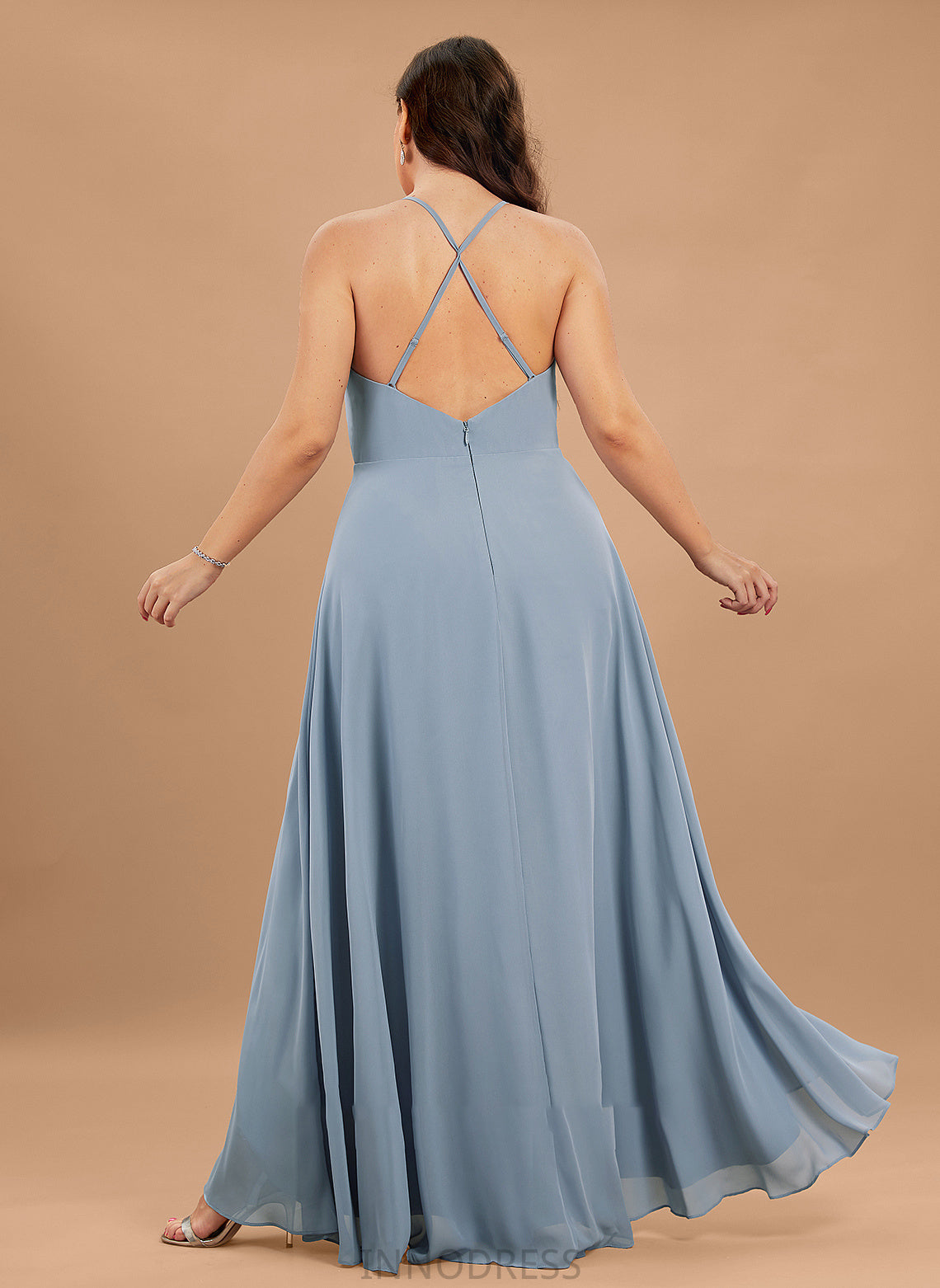 Hadassah A-Line V-neck Asymmetrical Prom Dresses