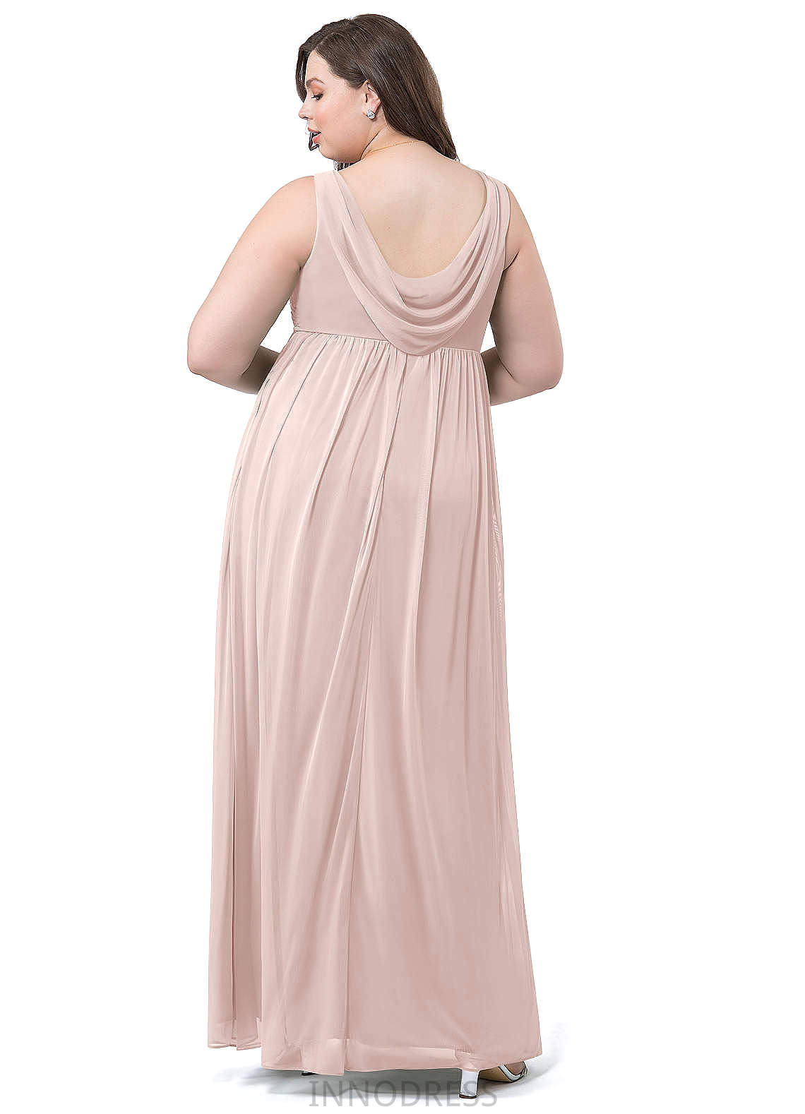 Raelynn Floor Length V-Neck Natural Waist Sleeveless A-Line/Princess Bridesmaid Dresses