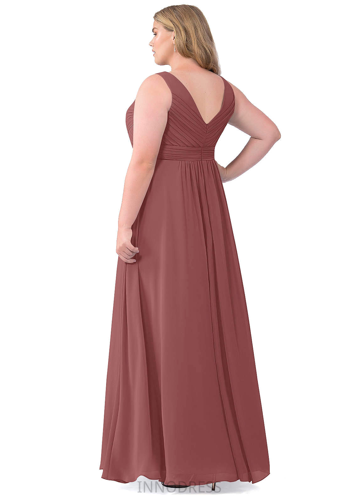 Mya Sleeveless Floor Length Spandex Natural Waist Spaghetti Staps Trumpet/Mermaid Bridesmaid Dresses