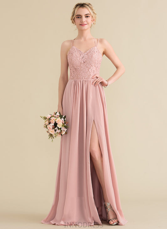 Silhouette Floor-Length Lace Length A-Line Neckline Sweetheart Straps&Sleeves Fabric Cornelia Bridesmaid Dresses