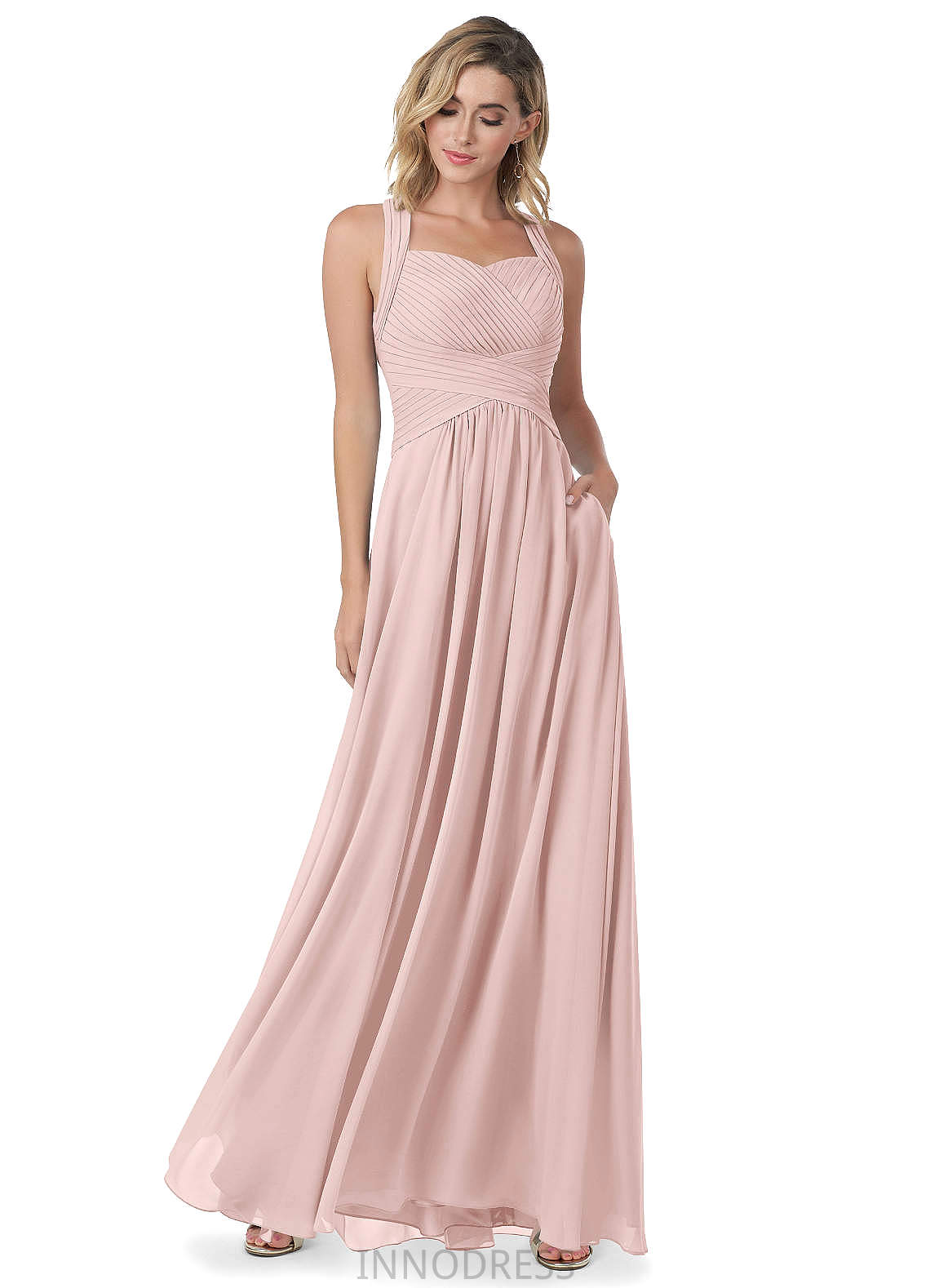 Kasey Sleeveless Natural Waist Spaghetti Staps High Low Sheath/Column Bridesmaid Dresses