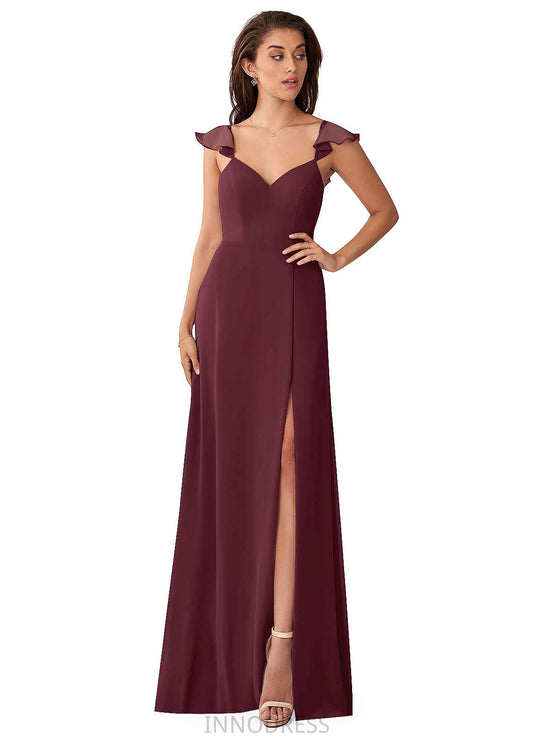 Ruth Floor Length Trumpet/Mermaid Spandex Sleeveless Off The Shoulder Natural Waist Bridesmaid Dresses