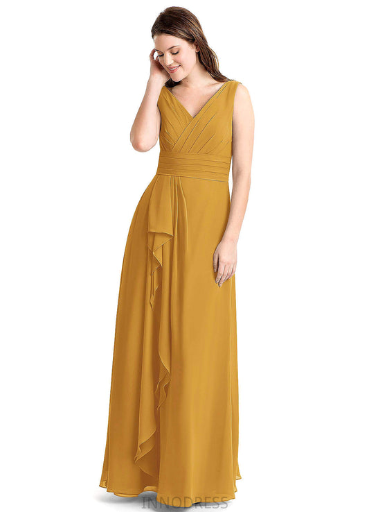 Anastasia V-Neck A-Line/Princess Knee Length Sleeveless Natural Waist Bridesmaid Dresses