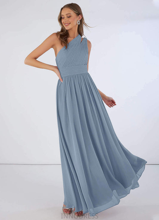 Karen Floor Length A-Line/Princess Natural Waist Straps Sleeveless Bridesmaid Dresses