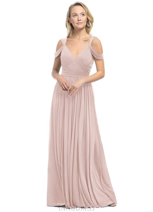 Joan High Low V-Neck Sleeveless Empire Waist A-Line/Princess Bridesmaid Dresses