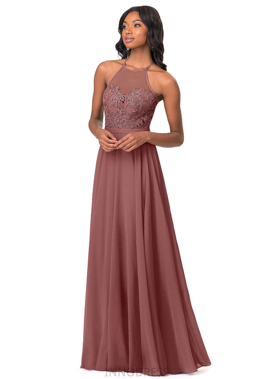 Charlie A-Line/Princess Sleeveless Spaghetti Staps Natural Waist Floor Length Bridesmaid Dresses