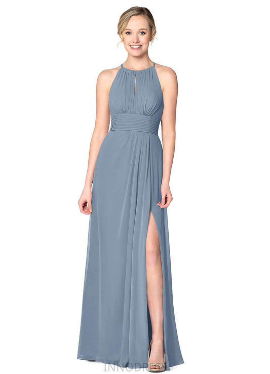 Carolyn Spaghetti Staps Sleeveless A-Line/Princess Floor Length Natural Waist Bridesmaid Dresses