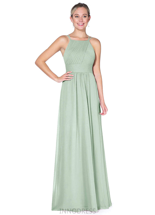 Karina V-Neck A-Line/Princess Natural Waist Sleeveless Knee Length Bridesmaid Dresses