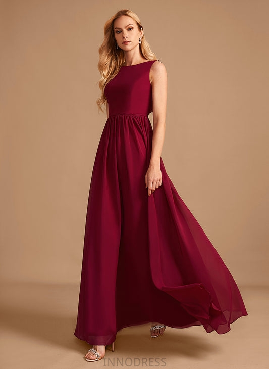 Floor-Length Length Silhouette Embellishment Neckline A-Line HighNeck Bow(s) Fabric Thelma Floor Length Natural Waist Bridesmaid Dresses