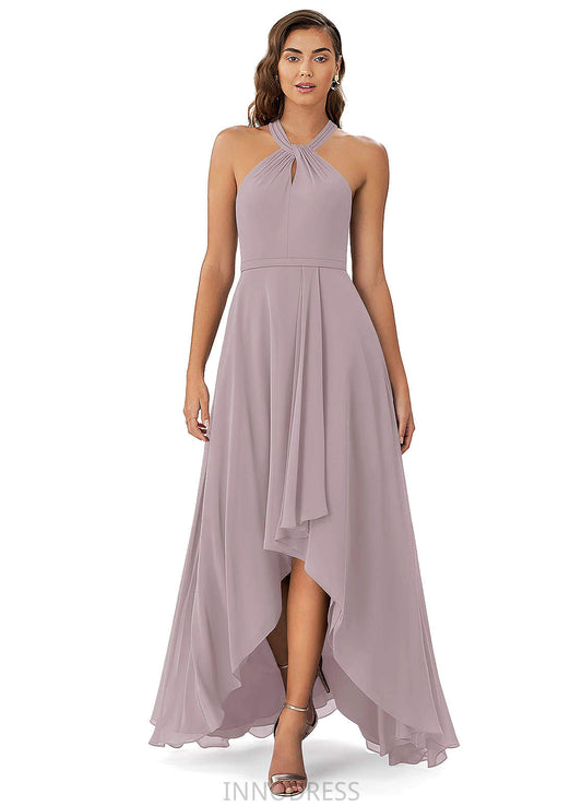 Arely Natural Waist Sleeveless Floor Length V-Neck A-Line/Princess Bridesmaid Dresses