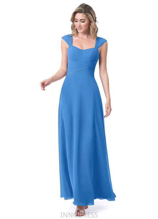 Ainsley V-Neck Sleeveless Natural Waist A-Line/Princess Floor Length Bridesmaid Dresses