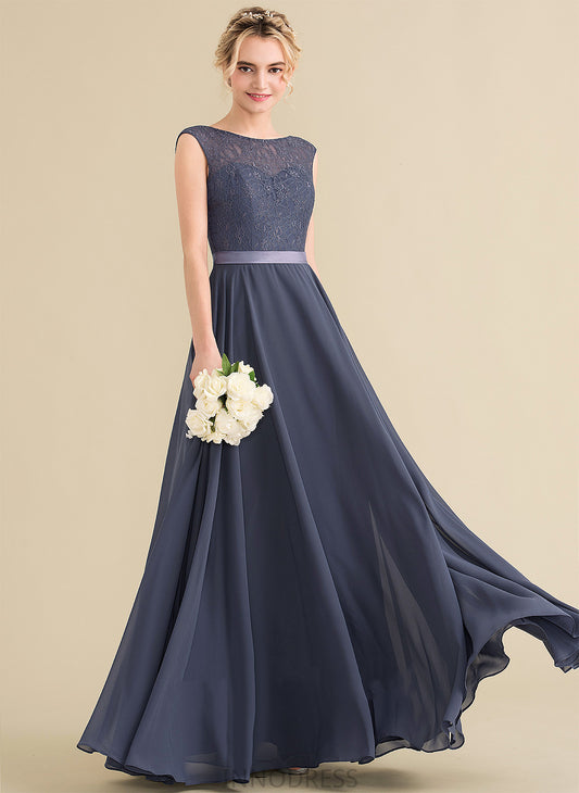 A-Line Silhouette Fabric Bow(s) Embellishment ScoopNeck Floor-Length Neckline Length Vanessa Floor Length Sleeveless Bridesmaid Dresses