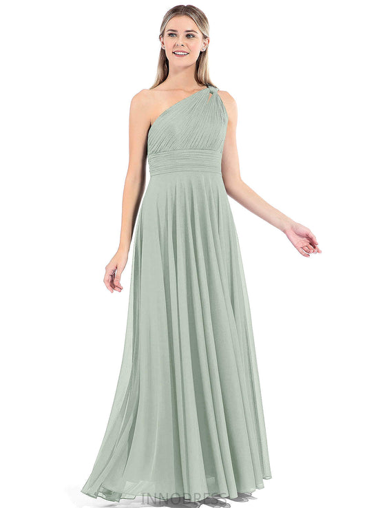 Kassandra Natural Waist V-Neck Spaghetti Staps Floor Length A-Line/Princess Sleeveless Bridesmaid Dresses