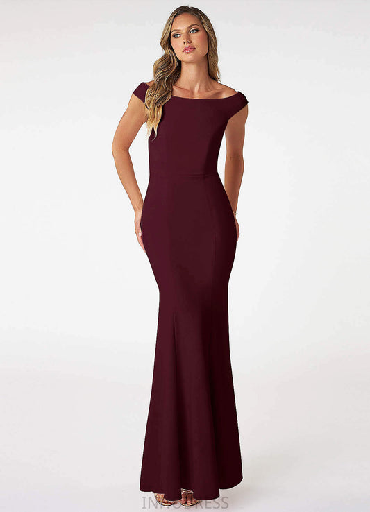 Hedda Spaghetti Staps A-Line/Princess Sleeveless Floor Length Natural Waist Bridesmaid Dresses