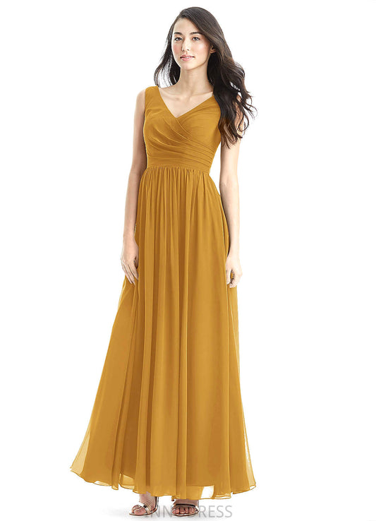 Amiyah Natural Waist Sheath/Column Spandex Floor Length Spaghetti Staps Sleeveless Bridesmaid Dresses