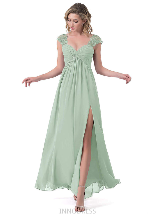 Ayanna Floor Length Natural Waist V-Neck Sleeveless A-Line/Princess Bridesmaid Dresses