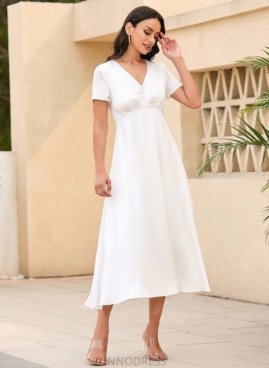 Wedding Wedding Dresses Dress Savannah V-neck Tea-Length A-Line