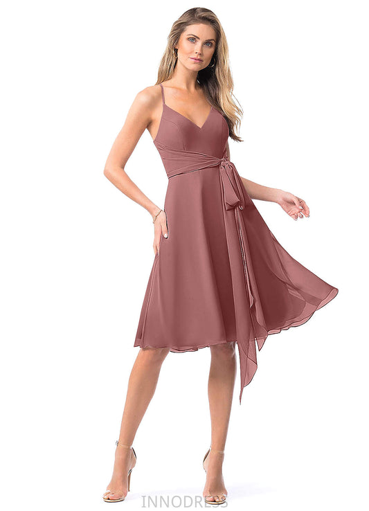 Lori Sleeveless Natural Waist V-Neck A-Line/Princess Floor Length Bridesmaid Dresses