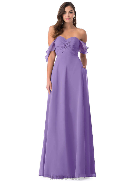 Regina Natural Waist Sleeveless A-Line/Princess Floor Length Bridesmaid Dresses