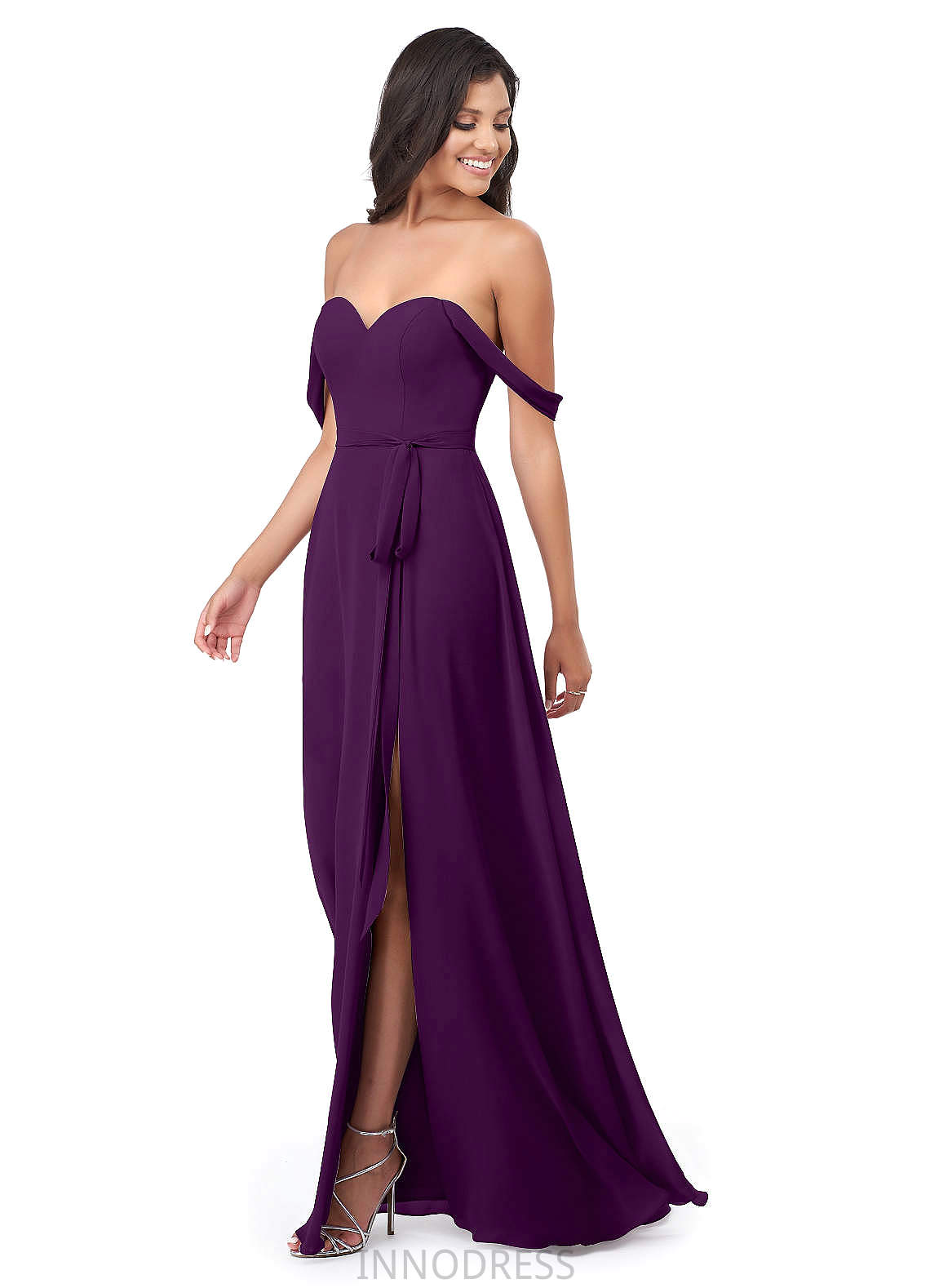 Desiree A-Line/Princess Sleeveless Straps Natural Waist Floor Length Bridesmaid Dresses