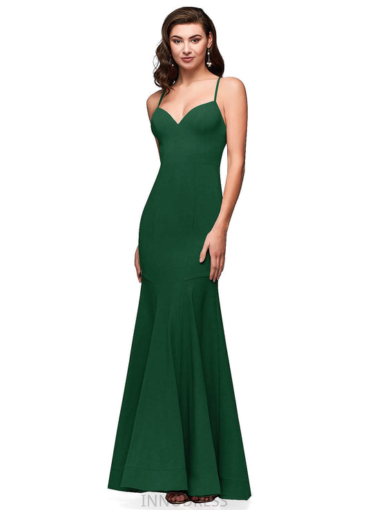 Paula Floor Length A-Line/Princess Scoop Sleeveless Natural Waist Bridesmaid Dresses