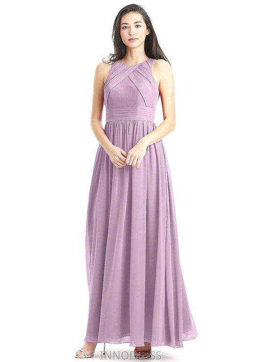 Amiyah A-Line/Princess Natural Waist Floor Length Sleeveless Spaghetti Staps Bridesmaid Dresses