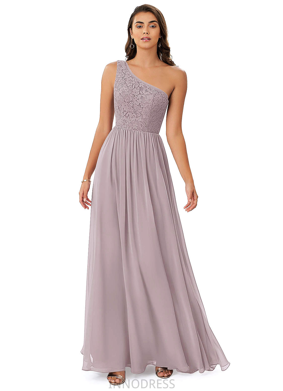 Patience Scoop Sleeveless Floor Length Natural Waist A-Line/Princess Bridesmaid Dresses