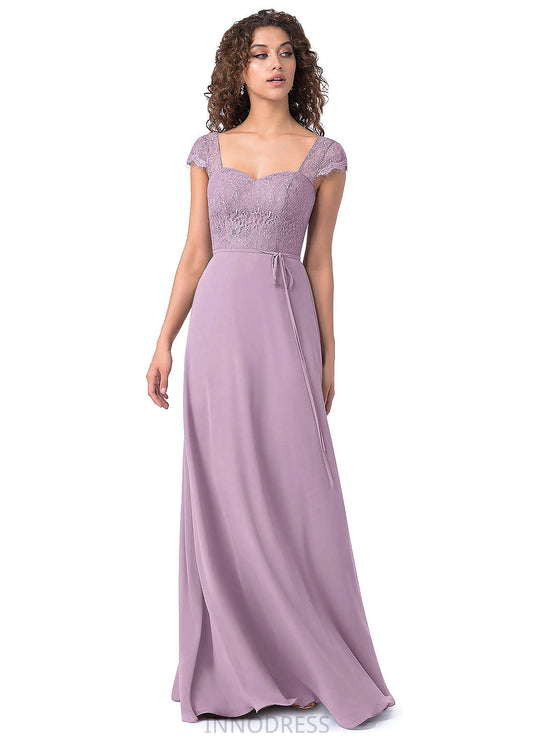 Areli Floor Length Natural Waist Spaghetti Staps Sleeveless A-Line/Princess Bridesmaid Dresses