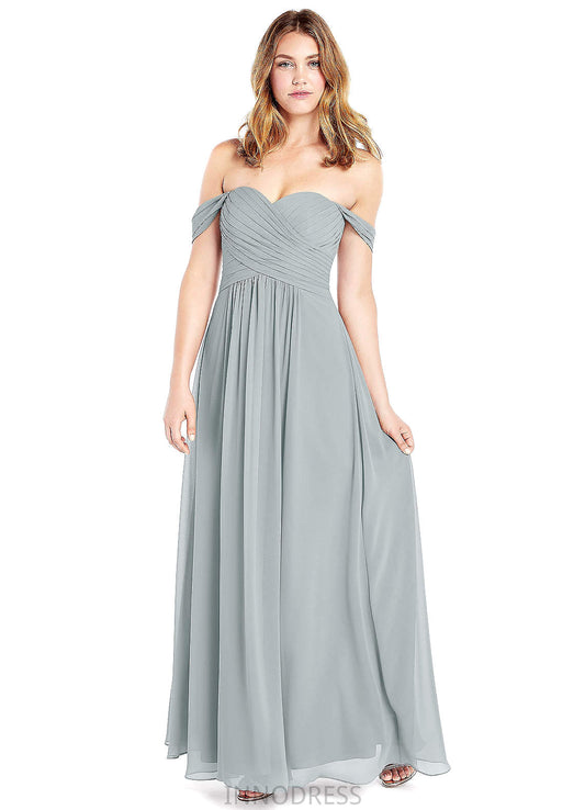 Angie Empire Waist Sleeveless Floor Length A-Line/Princess V-Neck Bridesmaid Dresses