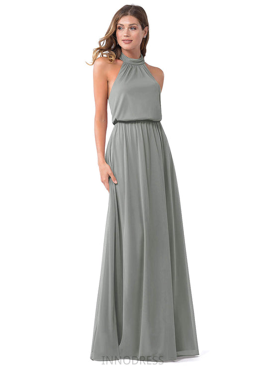 Courtney Scoop Natural Waist High Low A-Line/Princess Sleeveless Bridesmaid Dresses