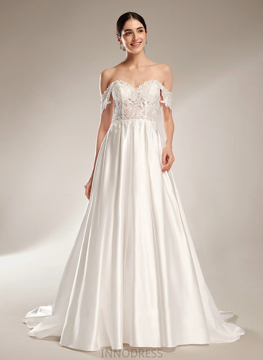 Chapel With Dress Wedding Dresses Sequins Train Sweetheart Yoselin Ball-Gown/Princess Wedding