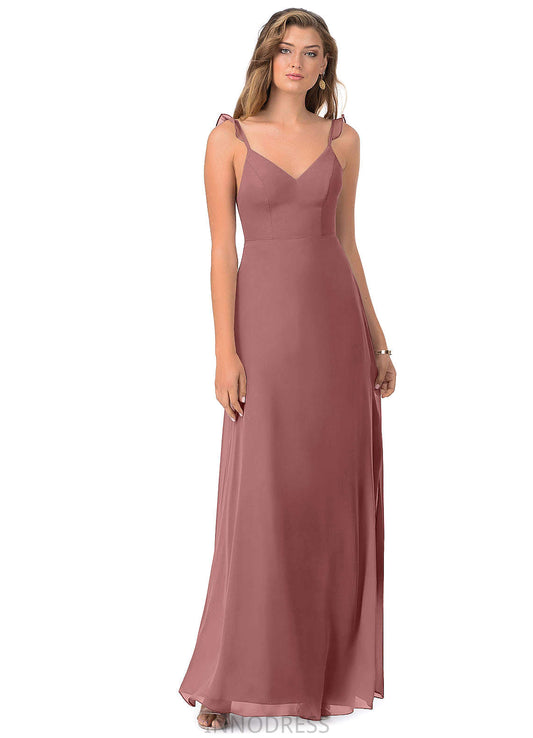 Denise Floor Length Natural Waist A-Line/Princess Sleeveless Bridesmaid Dresses