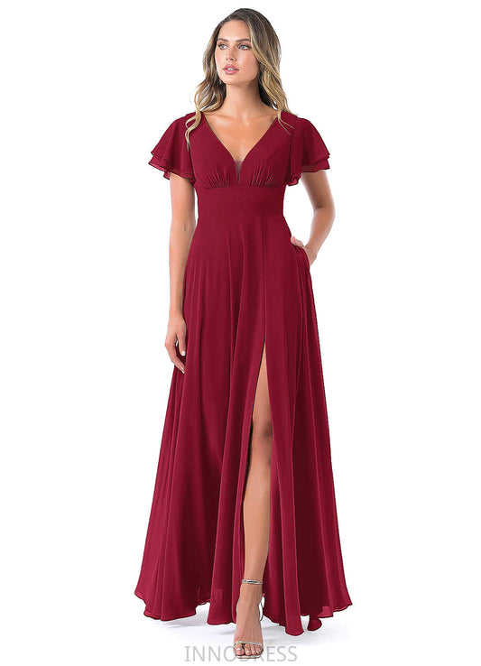 Catalina Satin Sleeveless Straps Sheath/Column Floor Length Natural Waist Bridesmaid Dresses