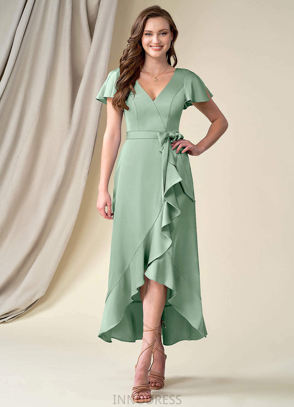 Rachel Floor Length Sleeveless A-Line/Princess Natural Waist Scoop Bridesmaid Dresses