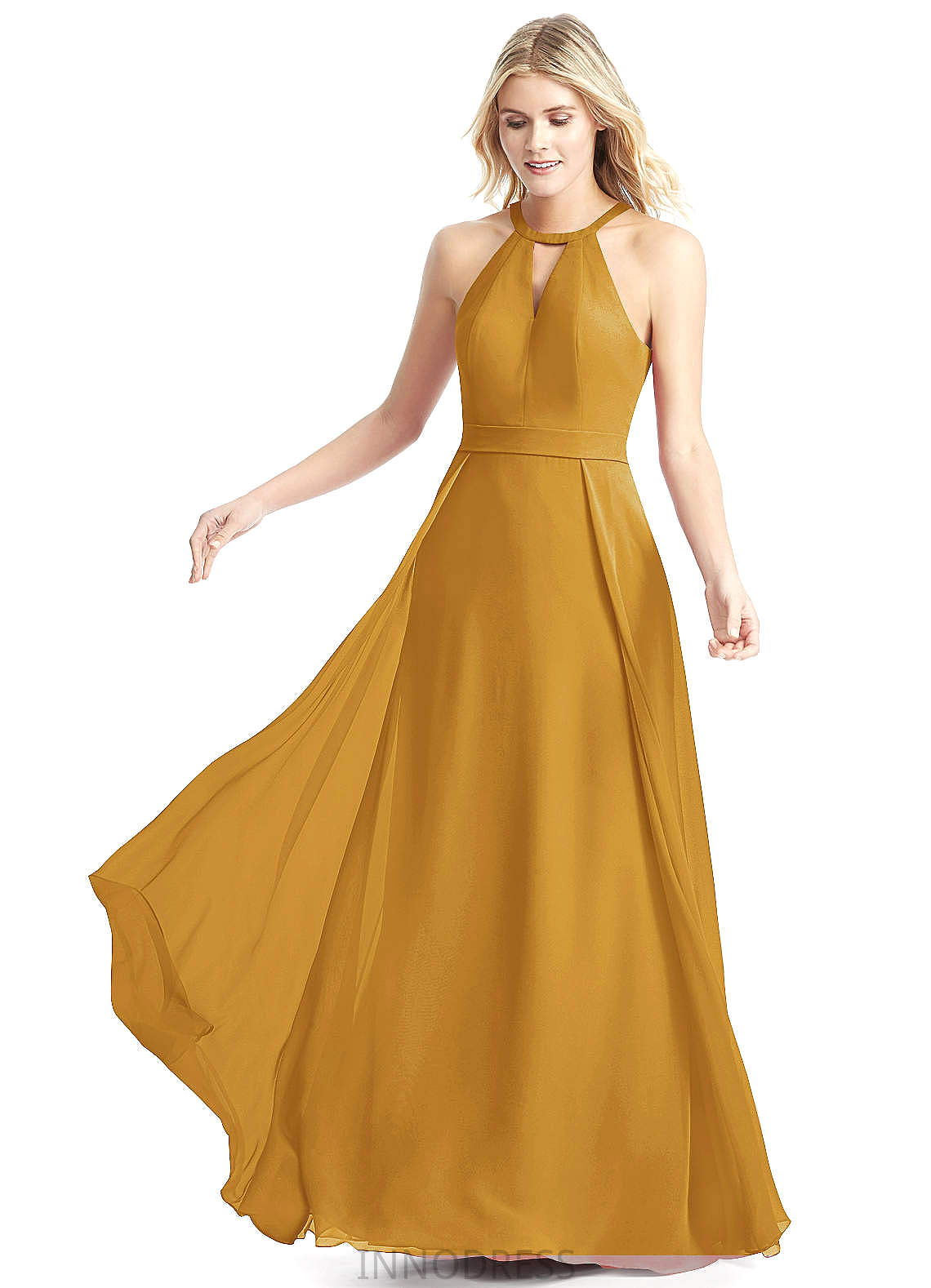 Payten Sleeveless Spaghetti Staps Trumpet/Mermaid Floor Length Natural Waist Satin Bridesmaid Dresses