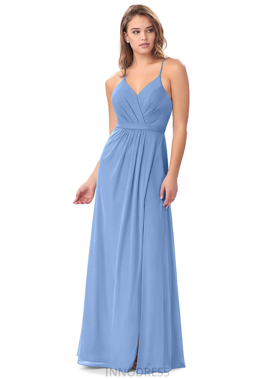 Campbell Scoop A-Line/Princess Floor Length Sleeveless Natural Waist Bridesmaid Dresses