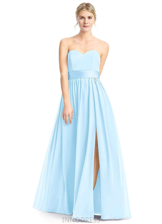 Mckenna V-Neck Floor Length Natural Waist A-Line/Princess Sleeveless Bridesmaid Dresses